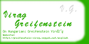 virag greifenstein business card